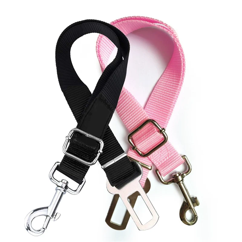 Car Safety Belt for Pet Dog Car Safety Buckle Fixed Rope Adjustable Contraction Band Car Dog Safety Rope