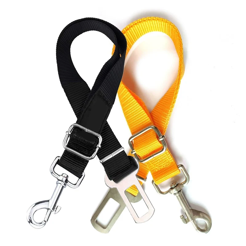 Car Safety Belt for Pet Dog Car Safety Buckle Fixed Rope Adjustable Contraction Band Car Dog Safety Rope