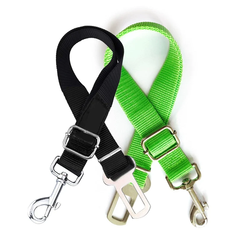 Car Safety Belt for Pet Dog Car Safety Buckle Fixed Rope Adjustable Contraction Band Car Dog Safety Rope