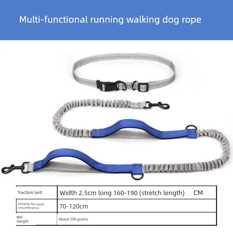 Running Dog Leash Belt for Walking Dogs Lace-up Waist Hand Holding Rope Running Dog Leash Dog Leash Dog Dog Leash Dog Leash Free Hands Handy Gadget