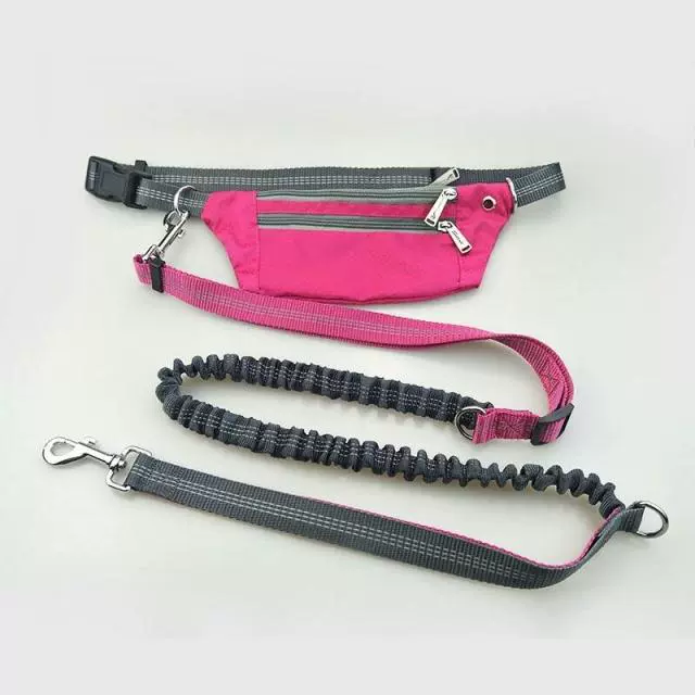 Running Hand Holding Rope Pet Dog Hand Holding Rope Running Sling Dog Running Hand Holding Rope Lace-up Waist Elastic Running Sling