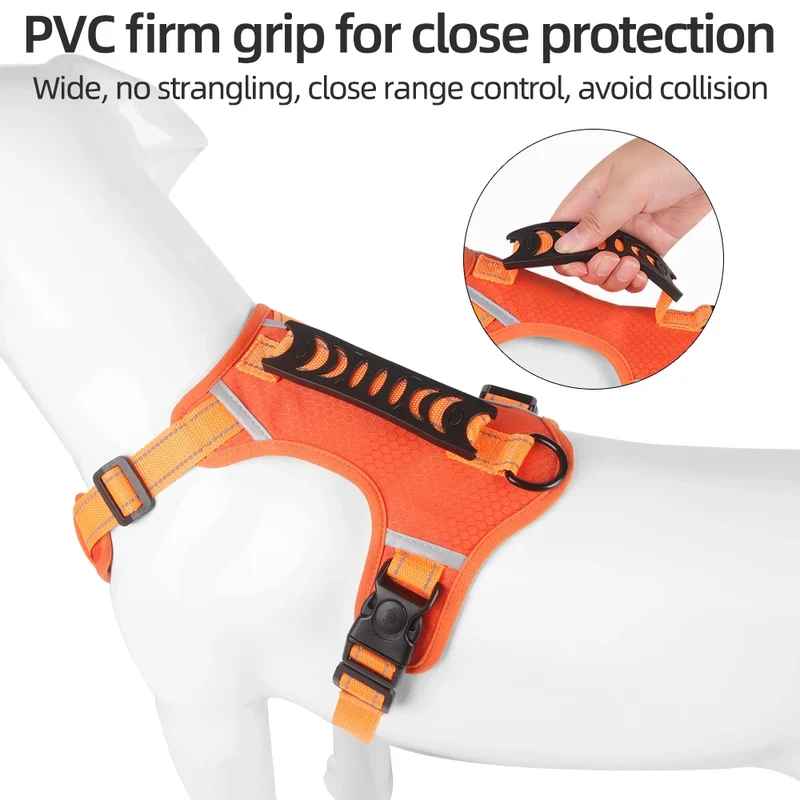 No Pull Large Dog Harness Adjustable Reflective Vest Harnesses For Small Medium Dogs Outdoor Travel French Bulldog Accessories