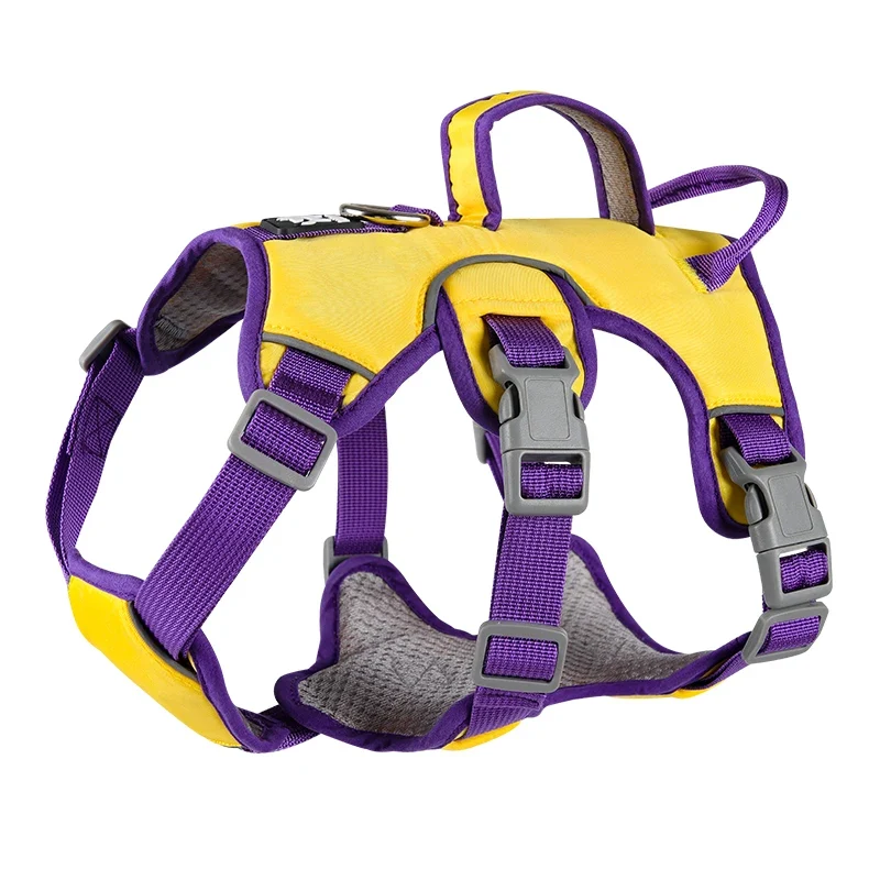 Shock-absorption Dog Harness Vest Adjustable Reflective Harness for Medium Dogs French Bulldog Walking Chest Strap Pet Supplies