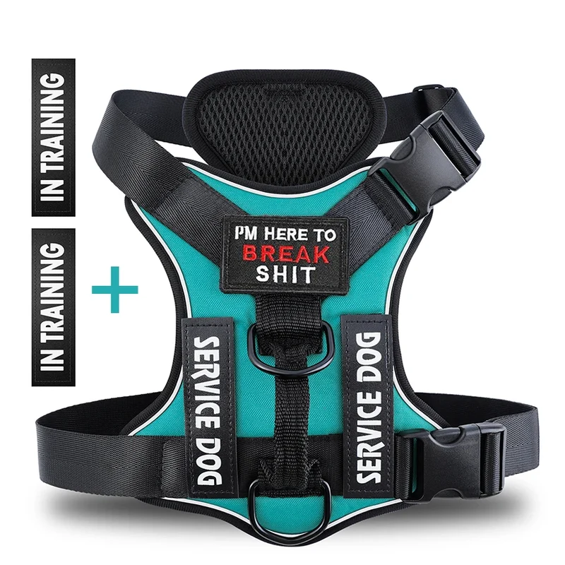 Dog Harness No pull Reflective Tactical Harness Vest for Small Large Pet Dogs Walking Training Outdoor Dog Supplies Free Patches