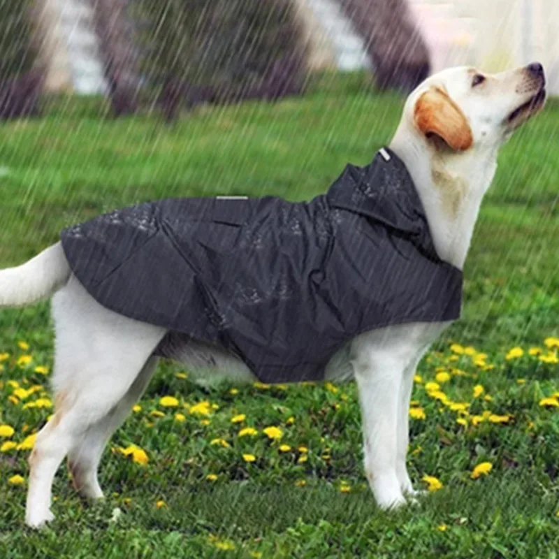 Dog Raincoat Small Large Dogs Waterproof Pet Clothes Reflective Dogs Rain Coats Hooded Jacket Raincoat Chihuahua Pet Supplies