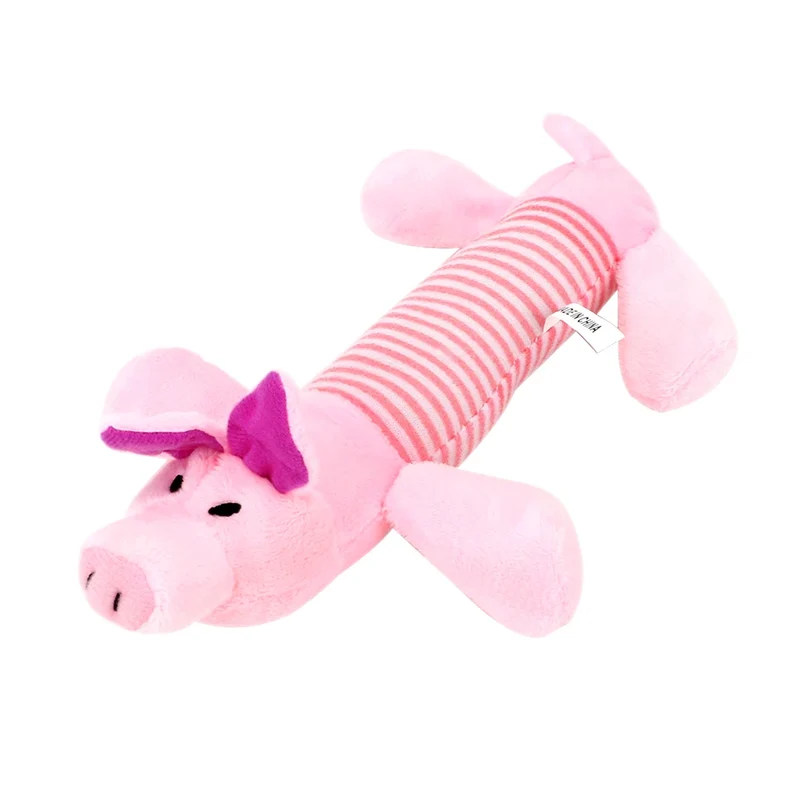 Dog Cat Fleece Toys Elephant Duck Pig Chicken Legs Pet Funny Plush Toys Fit for All Pets Popular Squeak Chew Sound Dolls