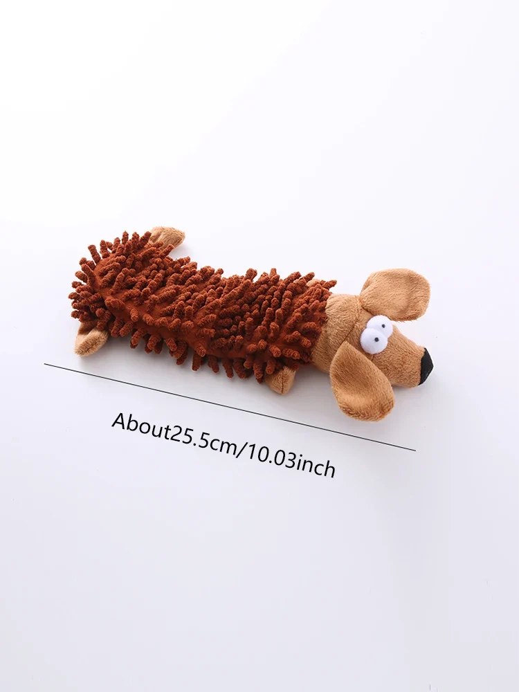 Pet dog toy sound plush toy mop fur shell frog hippo teeth grinding supplies