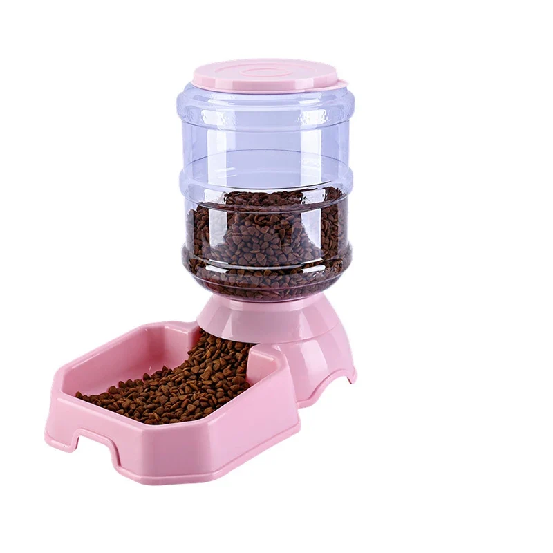 Automatic Dog Feeder Waterer High Capacity Pet Food Bowl Gravity Water Dispenser Pet Bowl for Dogs Cats 3.8 L Dog Accessories