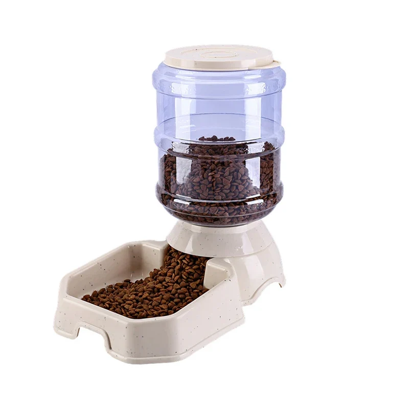 Automatic Dog Feeder Waterer High Capacity Pet Food Bowl Gravity Water Dispenser Pet Bowl for Dogs Cats 3.8 L Dog Accessories