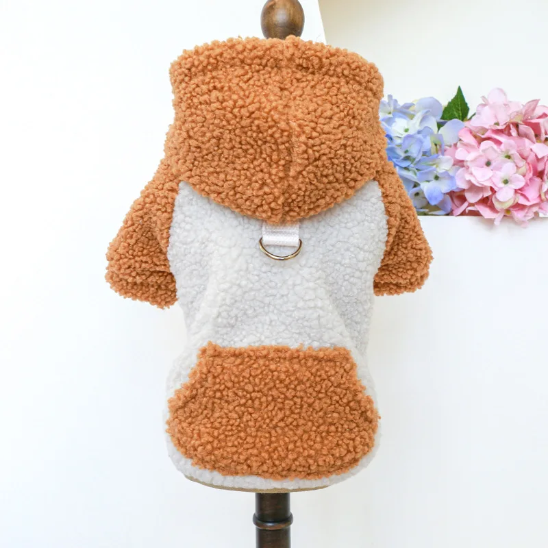 Pet Clothes New Arrivals Warm Fleece Sweatshirts Brushed Sweatshirts Dog Clothes Pet Supplies Pet Accessories Cute Dog Hoodie