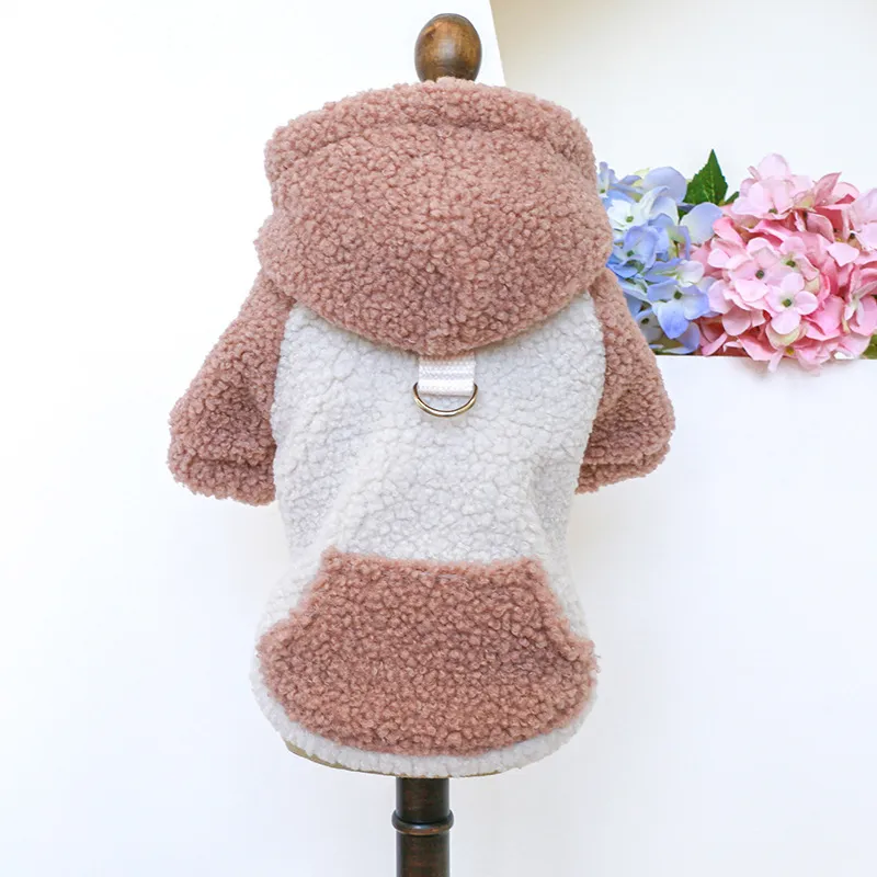 Pet Clothes New Arrivals Warm Fleece Sweatshirts Brushed Sweatshirts Dog Clothes Pet Supplies Pet Accessories Cute Dog Hoodie