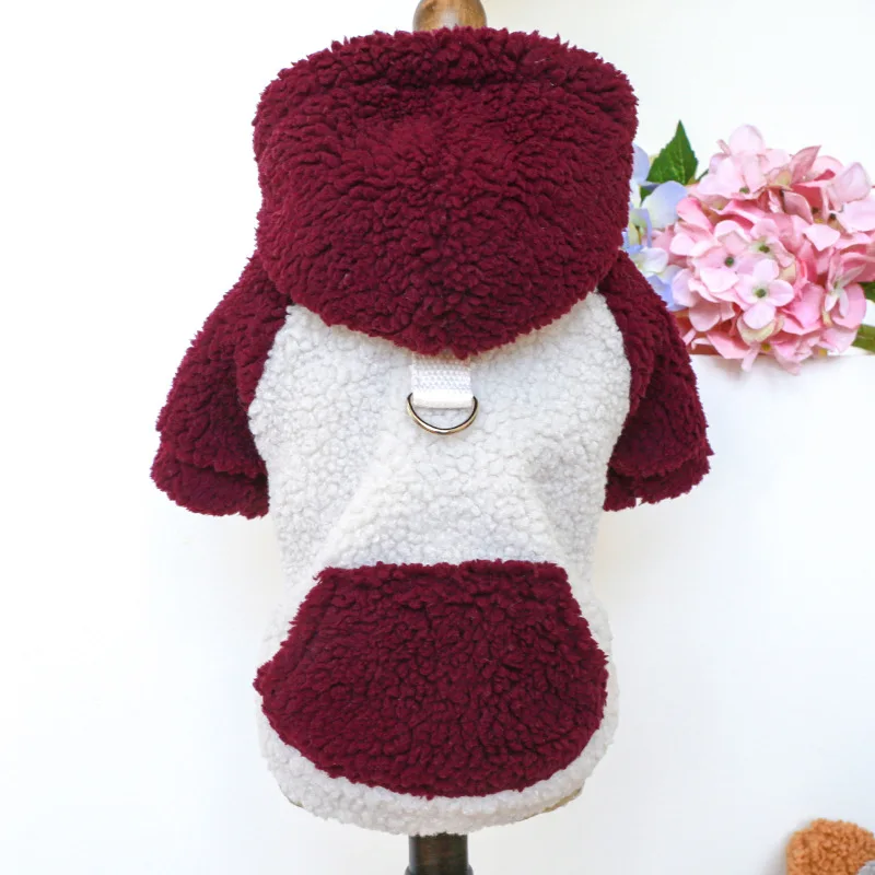 Pet Clothes New Arrivals Warm Fleece Sweatshirts Brushed Sweatshirts Dog Clothes Pet Supplies Pet Accessories Cute Dog Hoodie