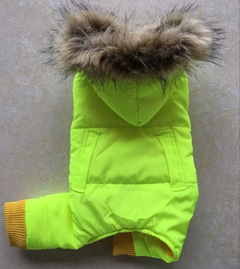 Pet Clothes Thickened Cotton-Padded Clothes Autumn and Winter Clothes Bichon Chihuahua Puppy Clothes Teddy Four-Legged Cotton-Padded Clothes