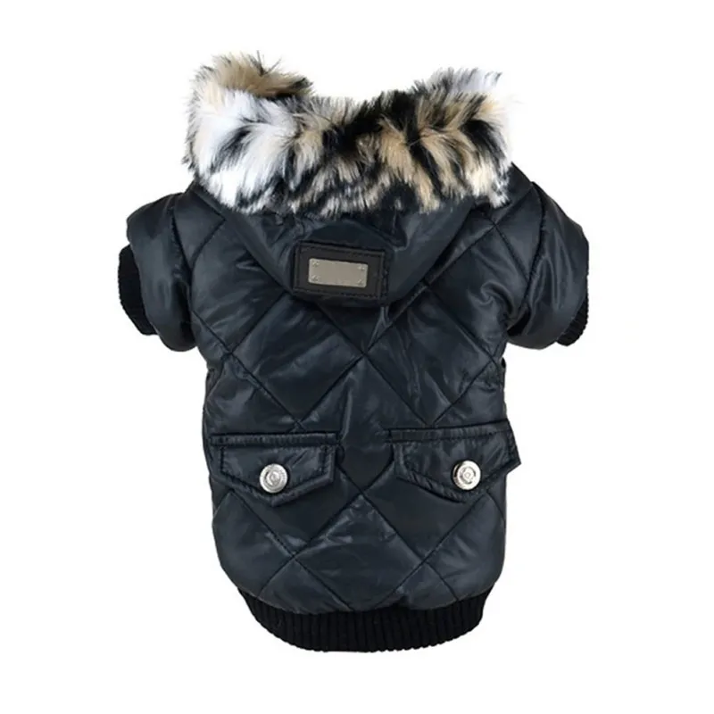 Winter Dog Clothes Warm Thicken Coat Jacket for Small Dog Puppy Pet Hoodie for Small Medium Dogs Yorkie French Bulldog
