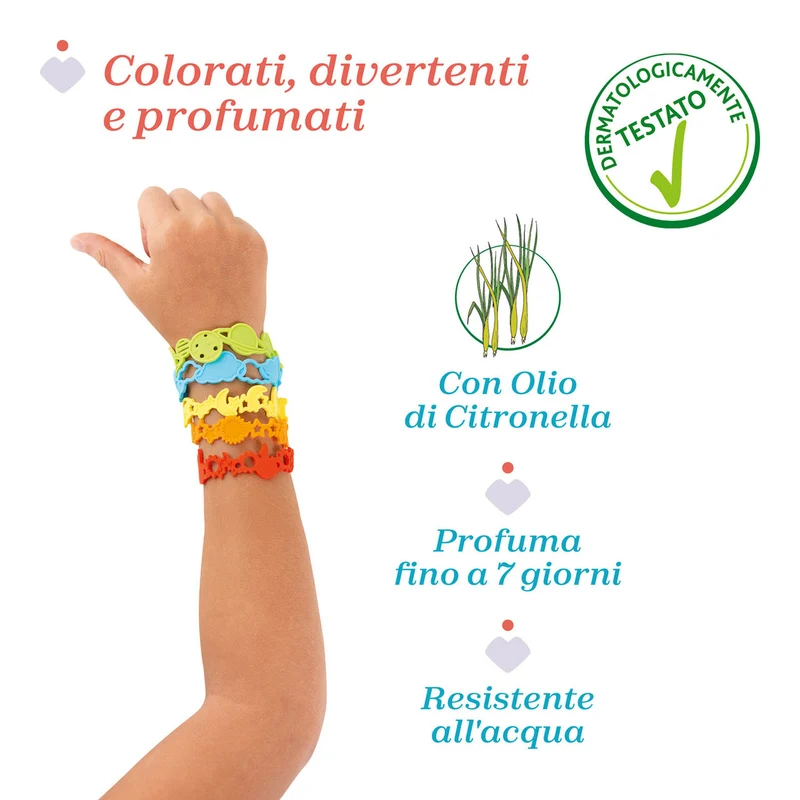Chicco Braccialetti Profumati con Olio di Citronella