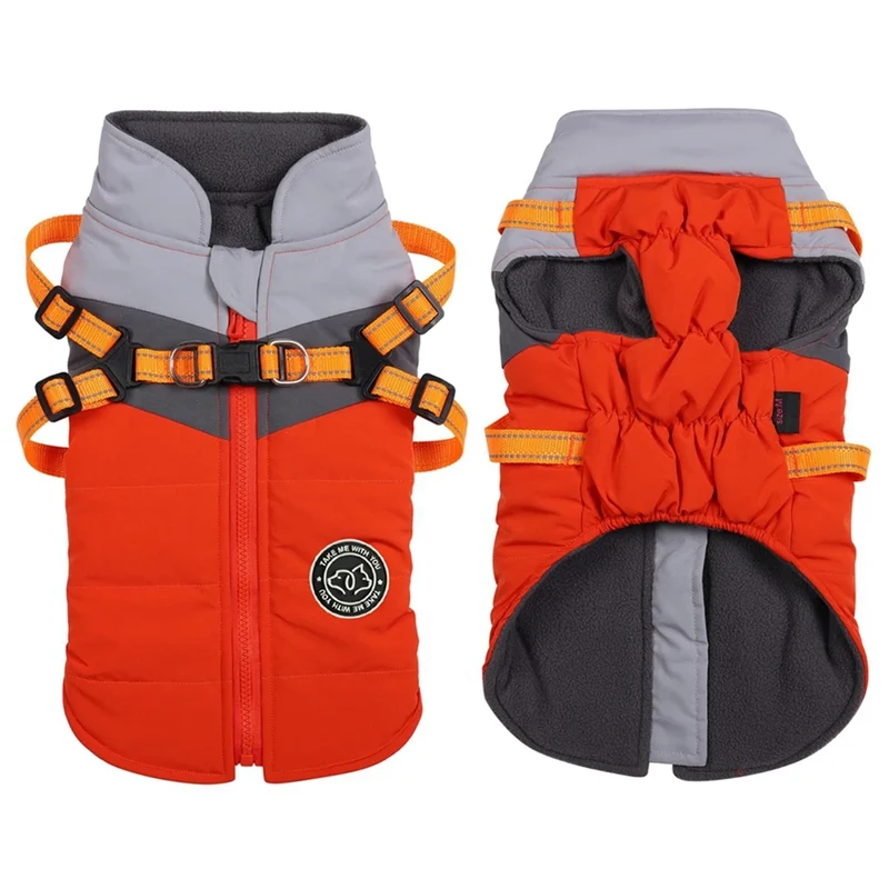 Pet Harness Vest Clothes Puppy Clothing Waterproof Winter Warm Dog Jacket Pet Clothes For Small Dogs Shih Tzu Chihuahua Pug Coat
