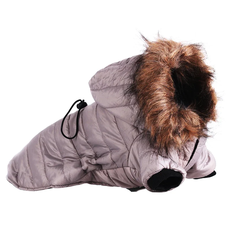 Soft Furry Hoodie Warm Cotton Dog Clothes For Small Dogs Windproof Pet Jacket Puppy Coat Winter Clothing For Yorkies Chihuahua