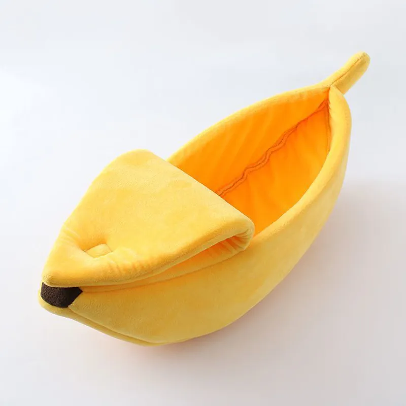Banana Cat Bed Cute Cat Mat Beds Warm Durable Portable Pet Basket Kennel Dog Cushion Cat Supplies