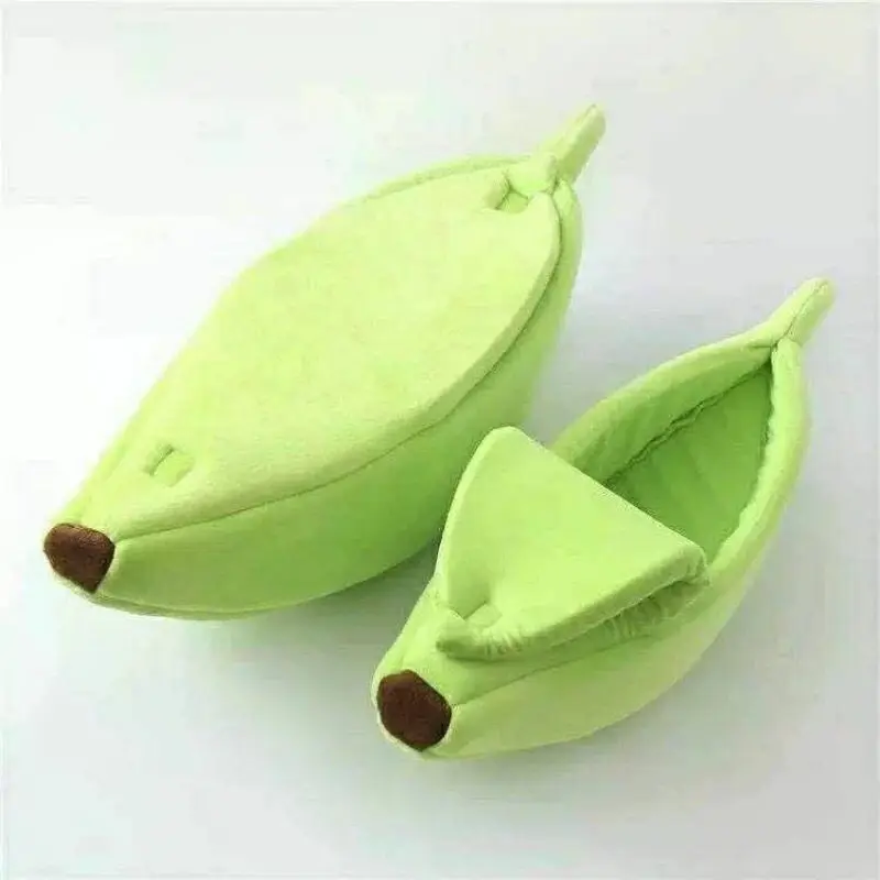 Banana Cat Bed Cute Cat Mat Beds Warm Durable Portable Pet Basket Kennel Dog Cushion Cat Supplies