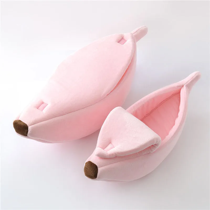 Banana Cat Bed Cute Cat Mat Beds Warm Durable Portable Pet Basket Kennel Dog Cushion Cat Supplies