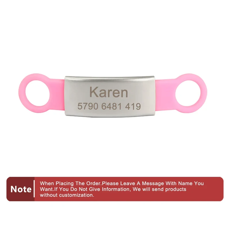 Silicone Engrav Pet ID Accessories Customize Dog Nameplate Name Phone Engraved Dog Collar Personalized Puppy Cat Pet Supplies