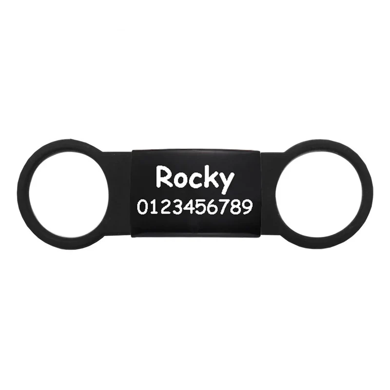 Tag Name Dog Collar name Personalized Cat Tags Slide On Pet Tag ID Silent Custom Dog Tags Engraved Cat Name Customized