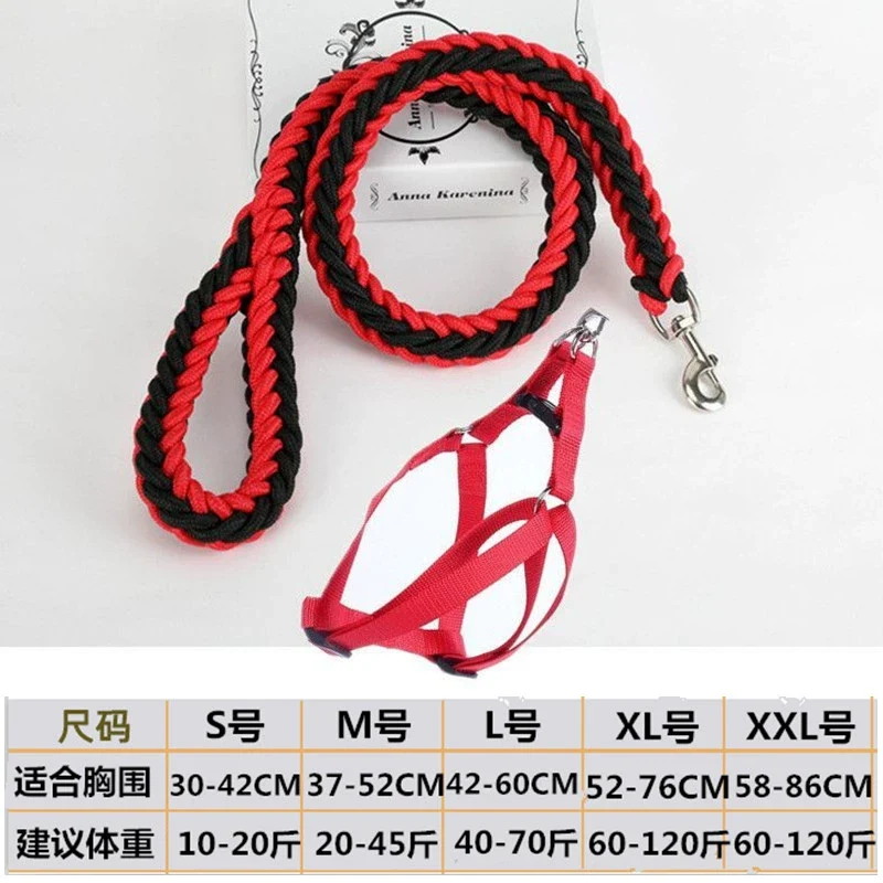 Pet Collar Dog Leash Bold Dog Leash Dog P Rope Big Dog Towing Rope Small Size Dogs Large Dog Golden Retriever