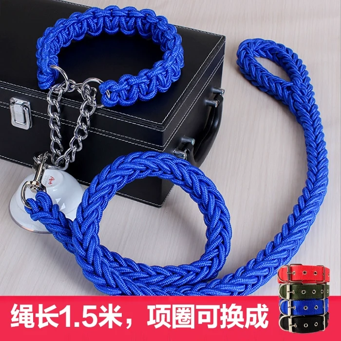 Dog Hand Holding Rope Medium Large Dog Golden Retriever Samoyed Alaska Dog Leash Adjustable Collar Dog Chain