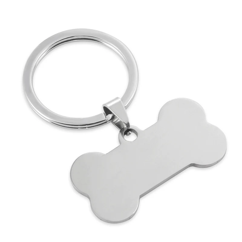 Bone Tag Anti-Lost Pendant Keychain Anti-Discard Key Chain Laser Laser Lettering