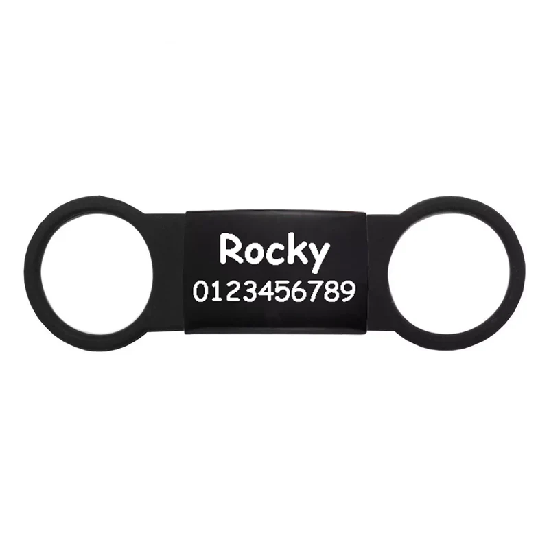 Custom Cat Dog ID Personalized Pet Collar Tag Engraving Charm Name Pendant Bne Necklace Puppy Key Ring Pet Accessories