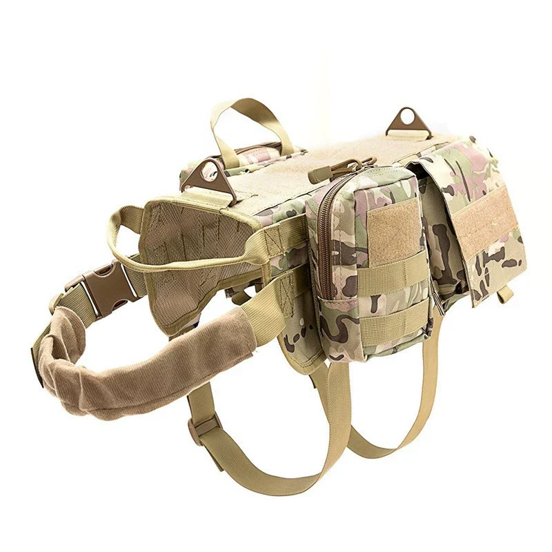 Nylon Tactical Hand Holding Rope Dog Vest