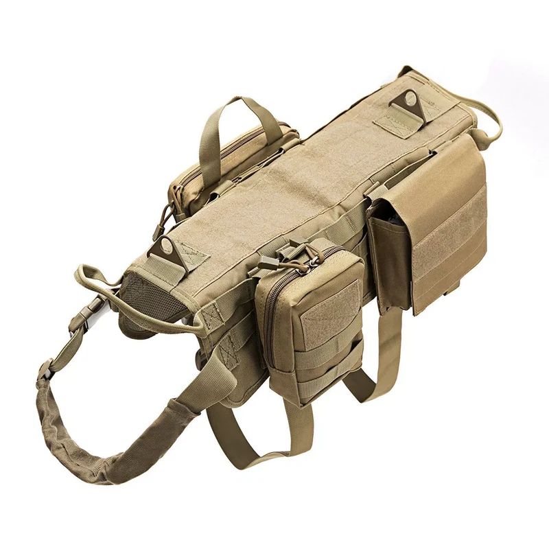 Nylon Tactical Hand Holding Rope Dog Vest