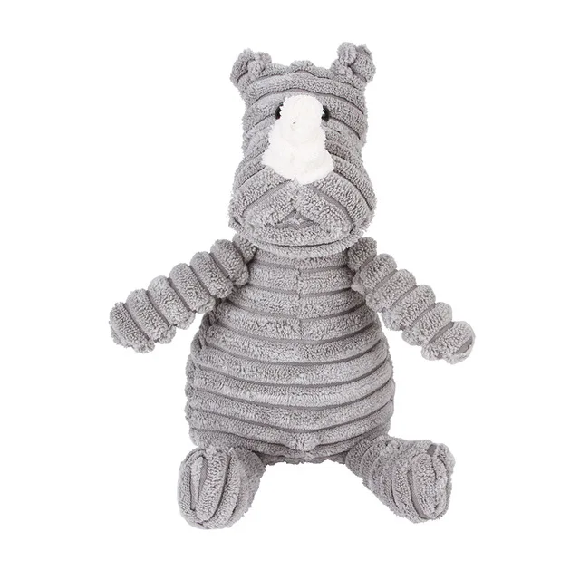 Dog Corduroy Toys Animal Shape Plush Squeaky Chew Bite Resistant Toy Pets Accessories Supplies for Small Large Dogs