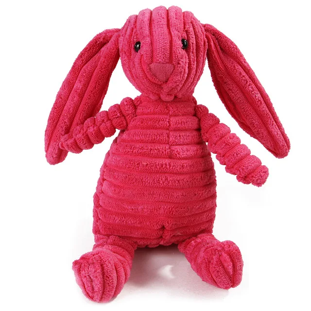 Dog Corduroy Toys Animal Shape Plush Squeaky Chew Bite Resistant Toy Pets Accessories Supplies for Small Large Dogs