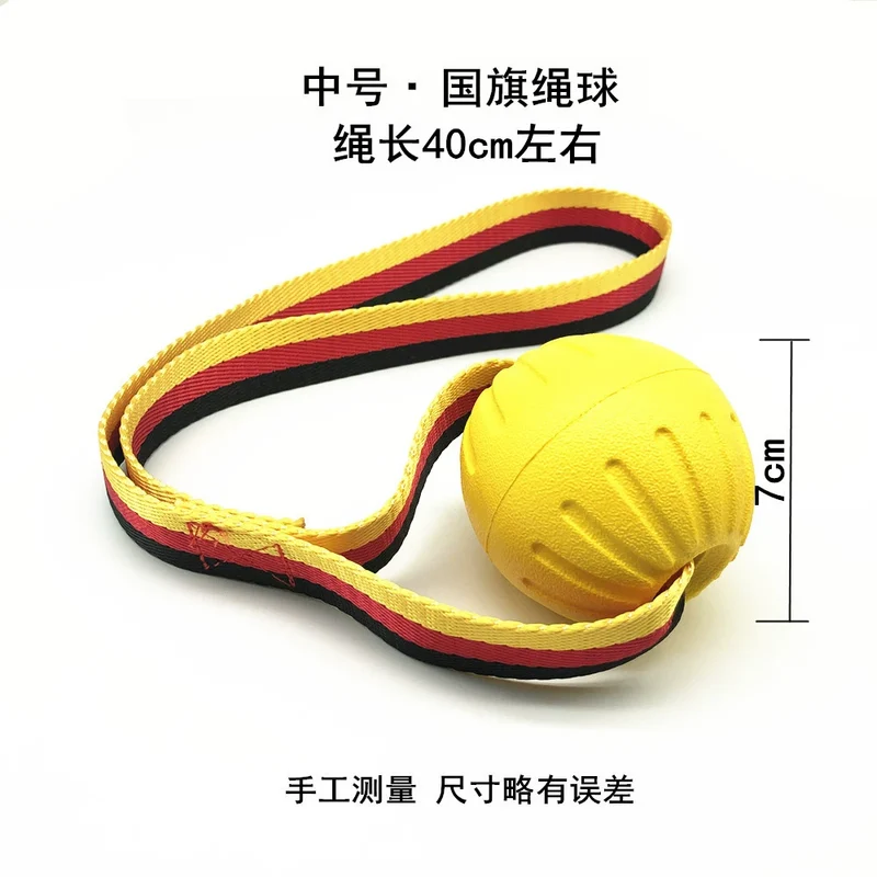 Dog Toy Ball Bite-Resistant Elastic Training Ball Border Collie Golden Retriever Malinois Medium Large Dog Pull Ring Frisbee Pet Supplies
