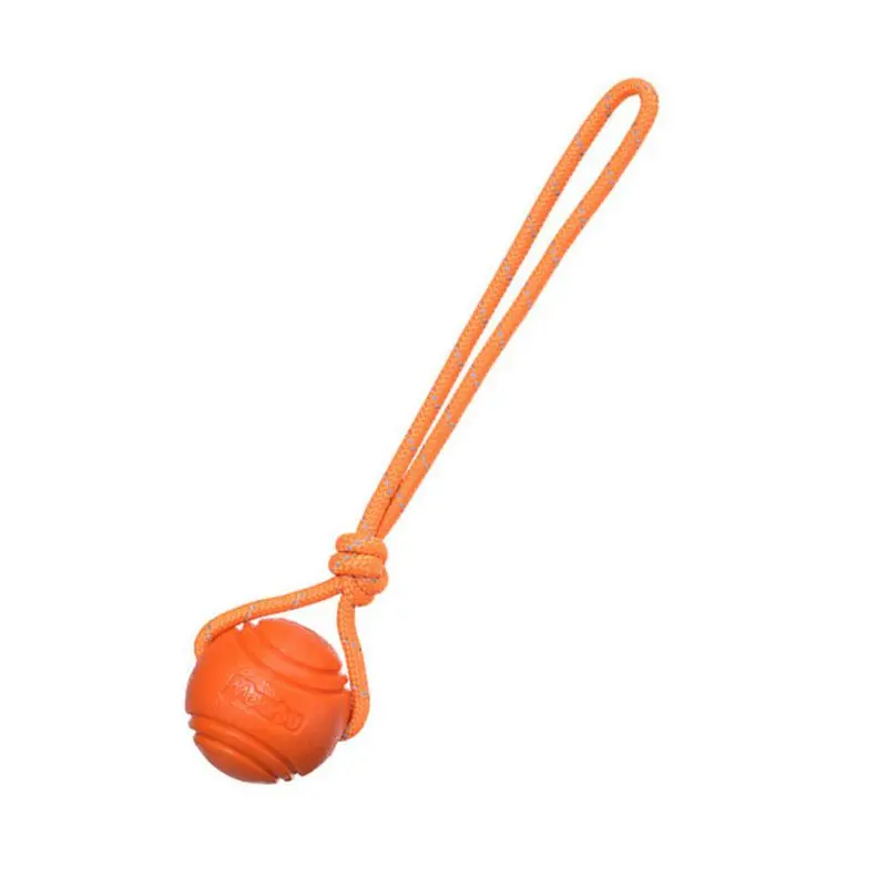 Dog Ball Toys Bouncy Rubber Ball Chew Toys Pet Dog Toy Ball with String Interactive Toys for Big Dog Puppy Games Toys