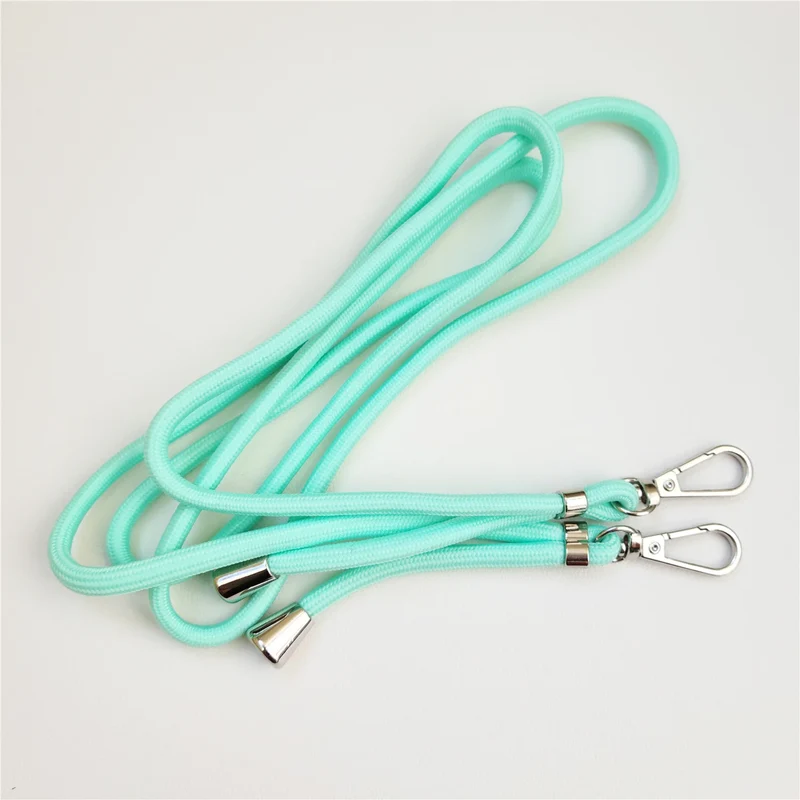 Dual Hook Crossbody Cord Lanyard For Mobile Phone Universal Adjustable Strap Bold 6mm Long Shoelace Clip Neck Hang Tether Rope