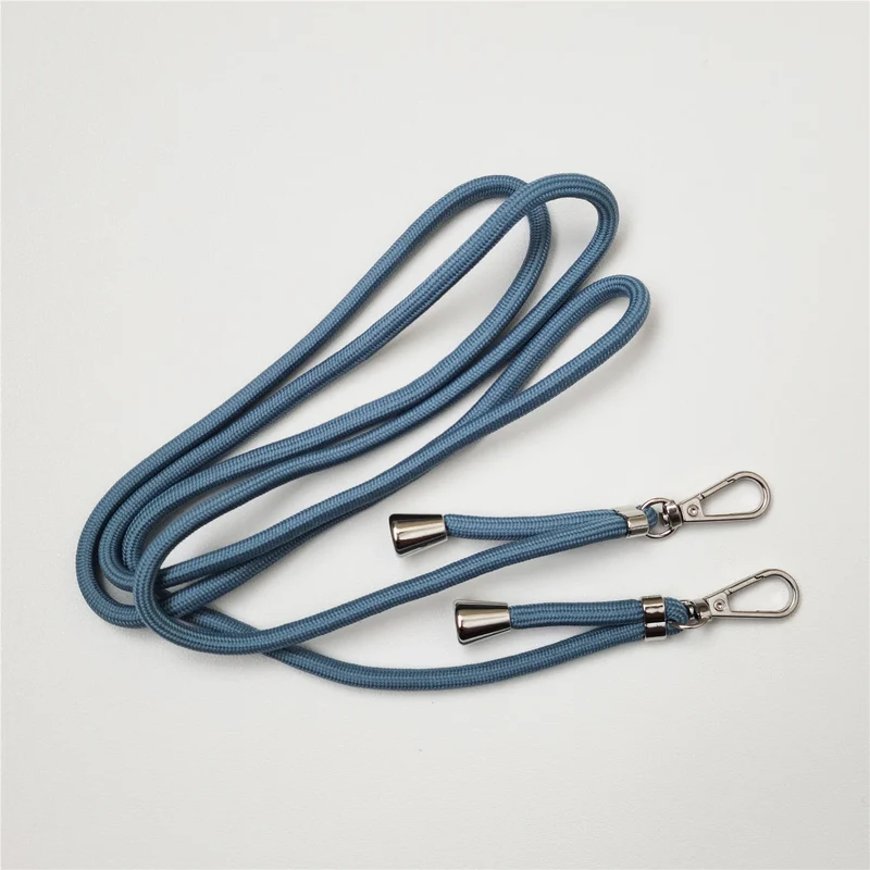 Dual Hook Crossbody Cord Lanyard For Mobile Phone Universal Adjustable Strap Bold 6mm Long Shoelace Clip Neck Hang Tether Rope