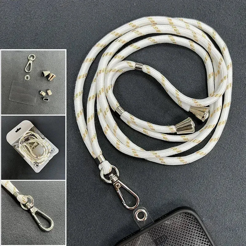 Adjustable Crossbody Strap Hanging Mobile Phone Back Clip Fixed Card Hanging Neck Universal Lanyard Safety And Anti Loss