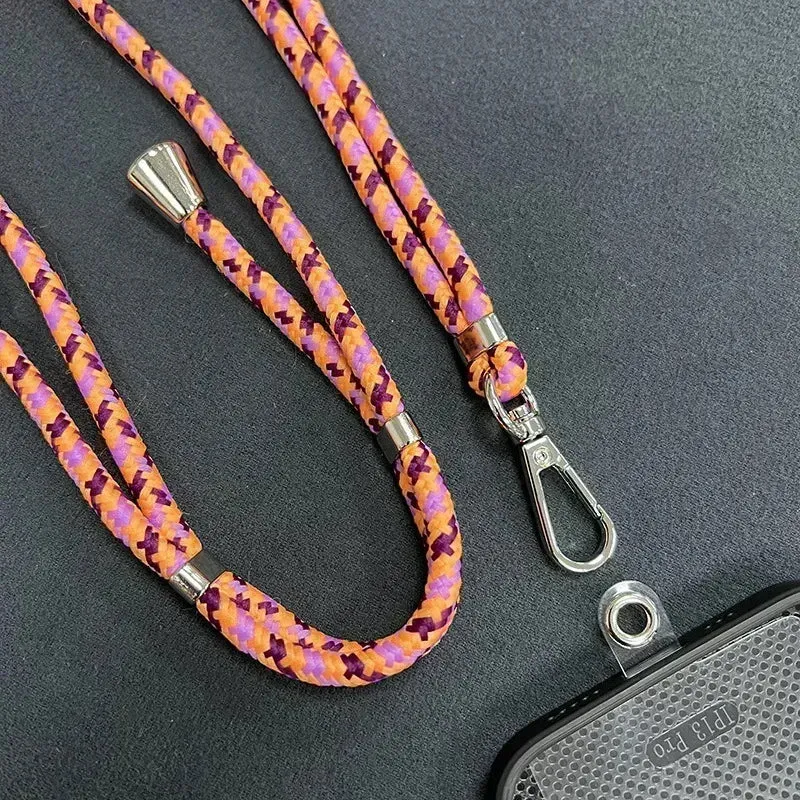Adjustable Crossbody Strap Hanging Mobile Phone Back Clip Fixed Card Hanging Neck Universal Lanyard Safety And Anti Loss