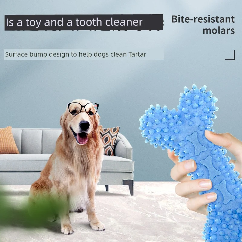 Dog Puppy Toy Bite-Resistant Molar Rod Play by Yourself Pet Dog Chew Small Puppies Ball Border Collie Golden Retriever Rubber
