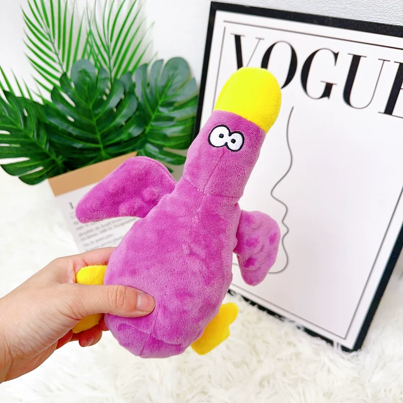 Godog/Beanie Velvet/Export Tail Single Dog Sound Toy Ringing Paper BB Called Airbag Dinosaur Stuffed Bite-Resistant