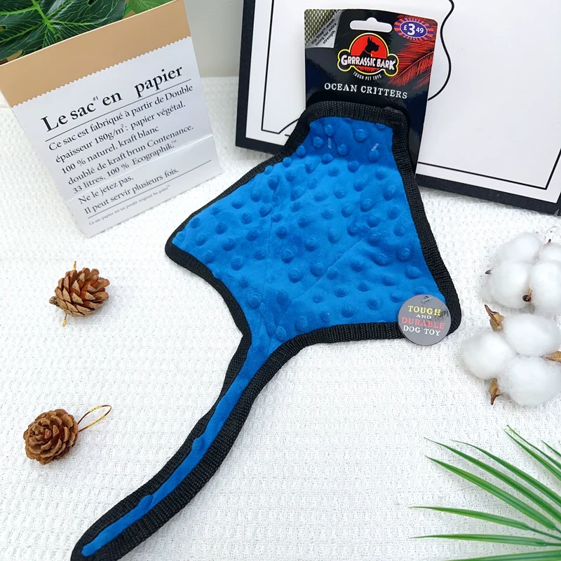 Godog/Beanie Velvet/Export Tail Single Dog Sound Toy Ringing Paper BB Called Airbag Dinosaur Stuffed Bite-Resistant