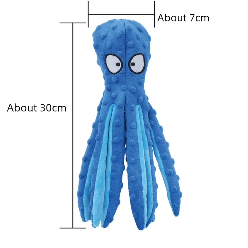 Dog Toy Sound Leather Phone Case Toy Teddy Octopus Toy Molar Golden Retriever Jarre Aero Bull Medium-Sized Dog Pet Dog Supplies