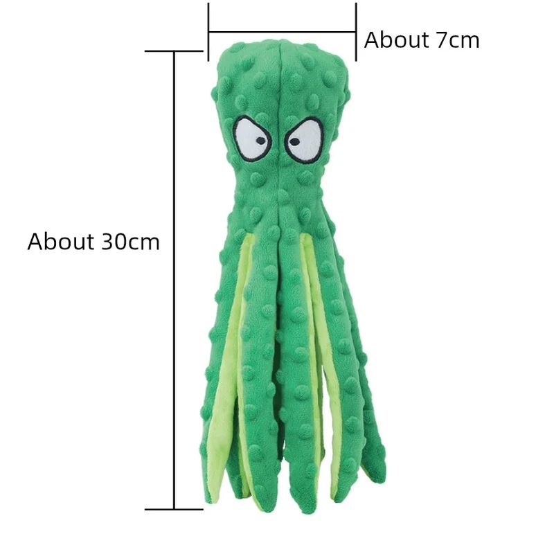 Pet Dog Molar Relieving Stuffy Sound Toy BB Call Ringing Paper Cute Small Octopus Pony Bichon Small Size Dogs Cat