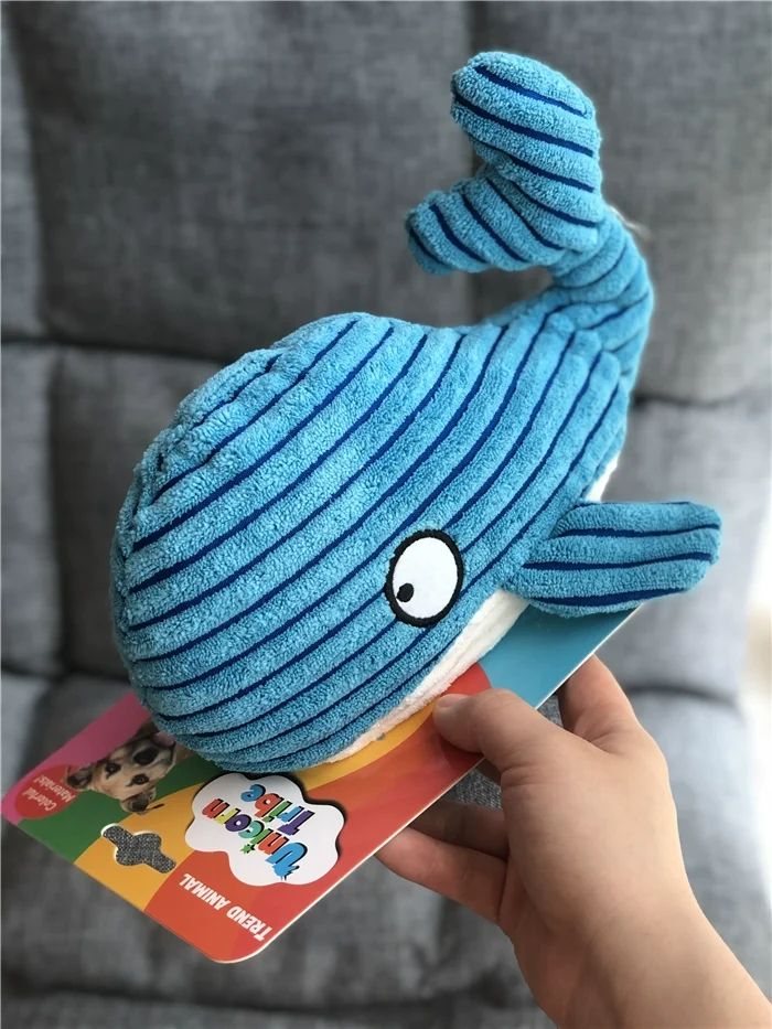 Marine Animal Series Pet Dog Plush Sound Toy Octopus Whale Crab Bite Accompany Foreign Trade Original Order
