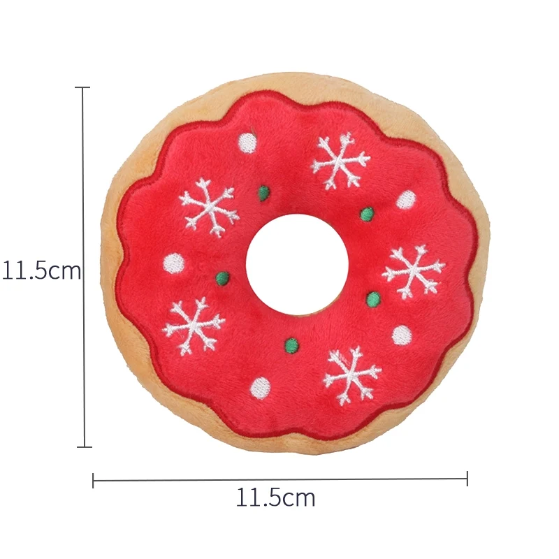 Ketmart | Cat Dog Pet Soft Toys Cartoon Animal Fruit Christmas Press Sound Toy