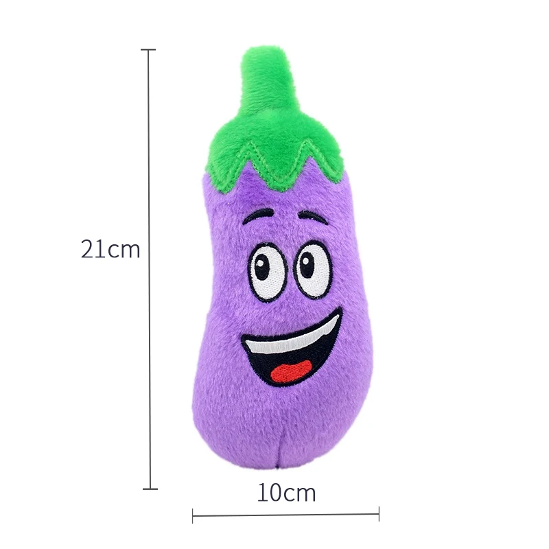 Ketmart | Cat Dog Pet Soft Toys Cartoon Animal Fruit Christmas Press Sound Toy