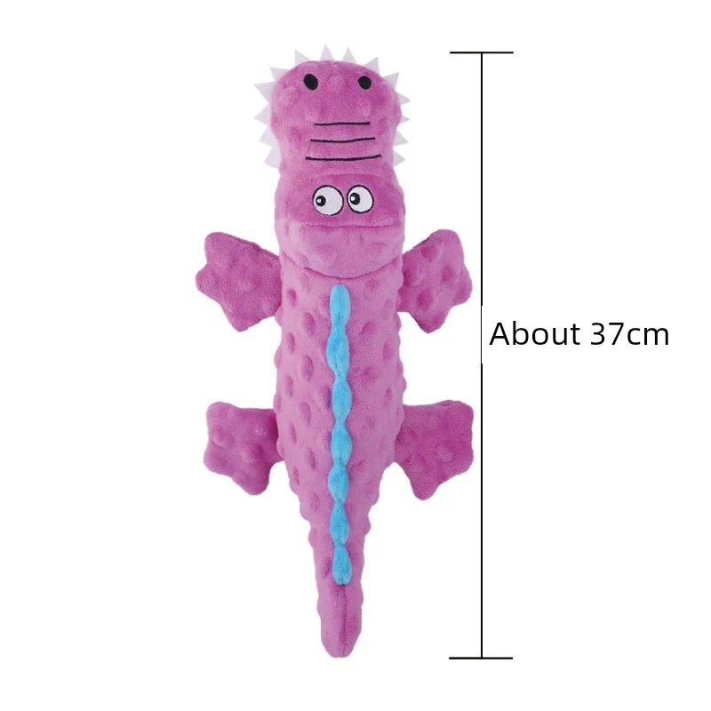 Dog Toy Sounding Paper Toy Teddy Crocodile Toy Molar Corgi/French Bulldog Medium-Sized Dog Pet Dog Supplies