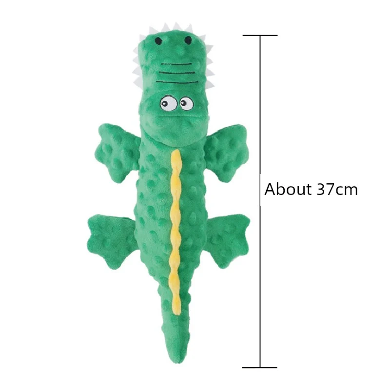 Dog Toy Sounding Paper Toy Teddy Crocodile Toy Molar Corgi/French Bulldog Medium-Sized Dog Pet Dog Supplies